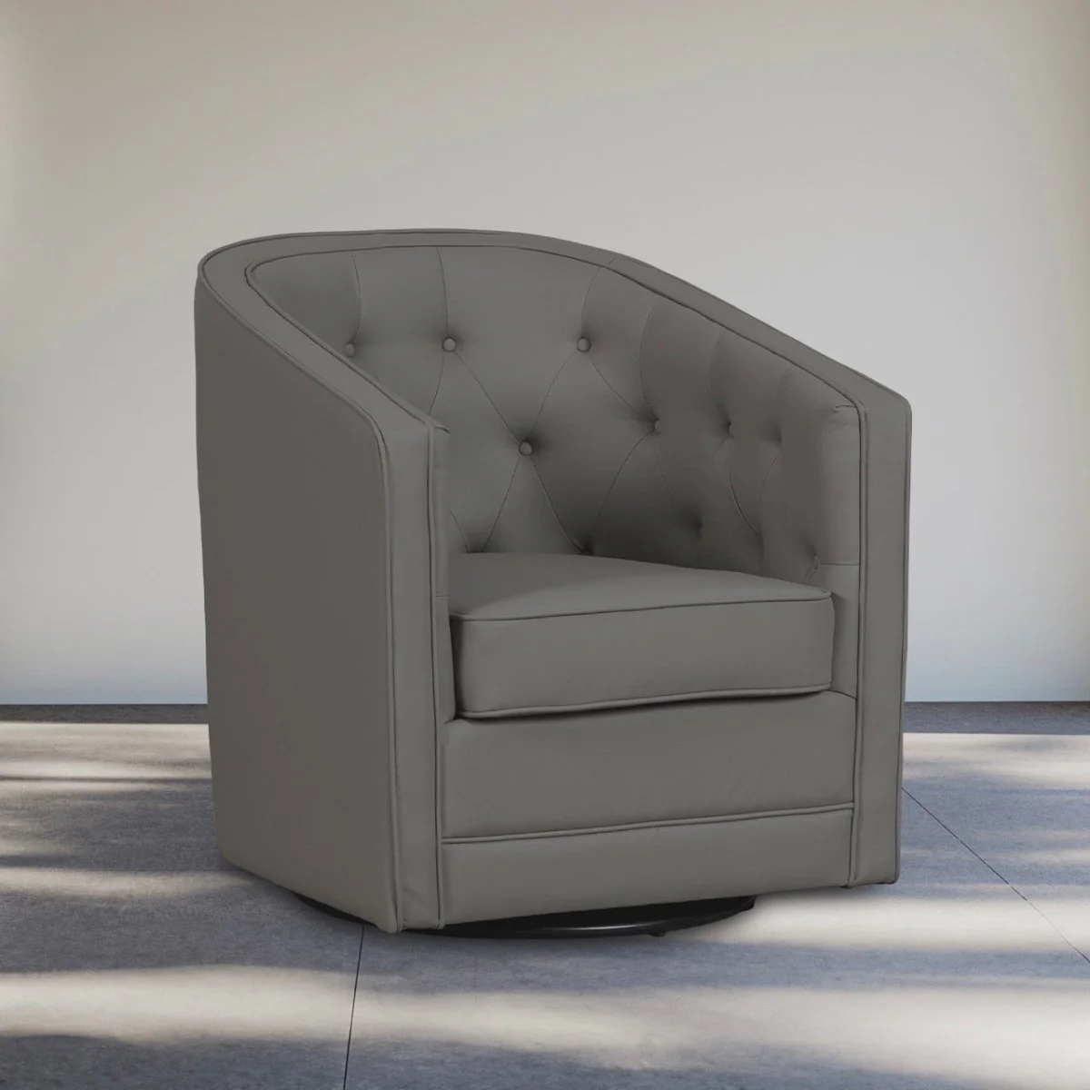 Caddo Swivel Chair [PU Leather] - Image 25